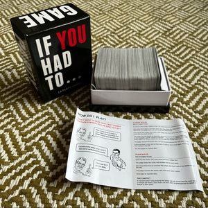 New “If You Had To…” Card Game